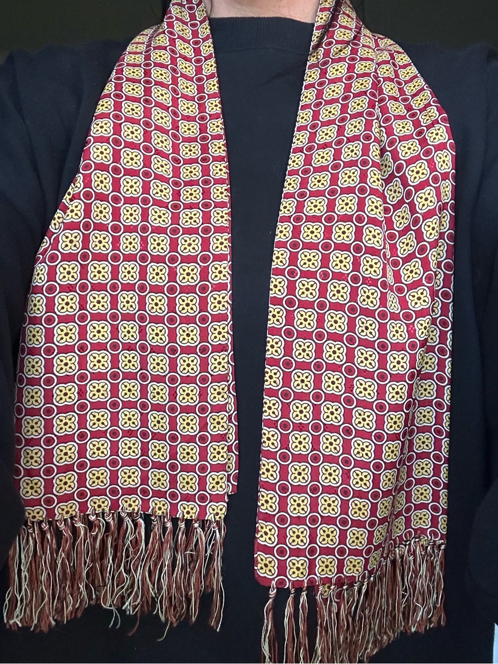 Beautiful Vintage Fringe Scarf - Harry Potter Inspired